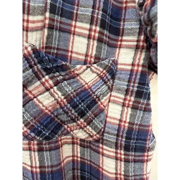 William Rast Blue and Red Plaid Blouse - Picture 4 of 16